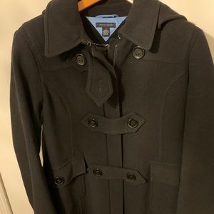 NWT Tommy Hilfiger Hooded Wool Coat